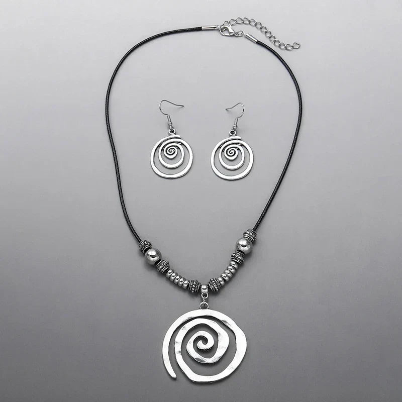 Spiral Vintage Jewelry Set