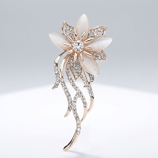 Elegant Floral Alloy Brooch