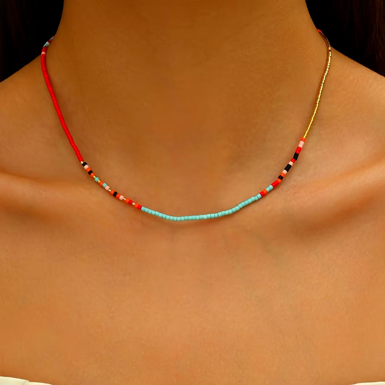 Minimal Everyday Beaded Necklace