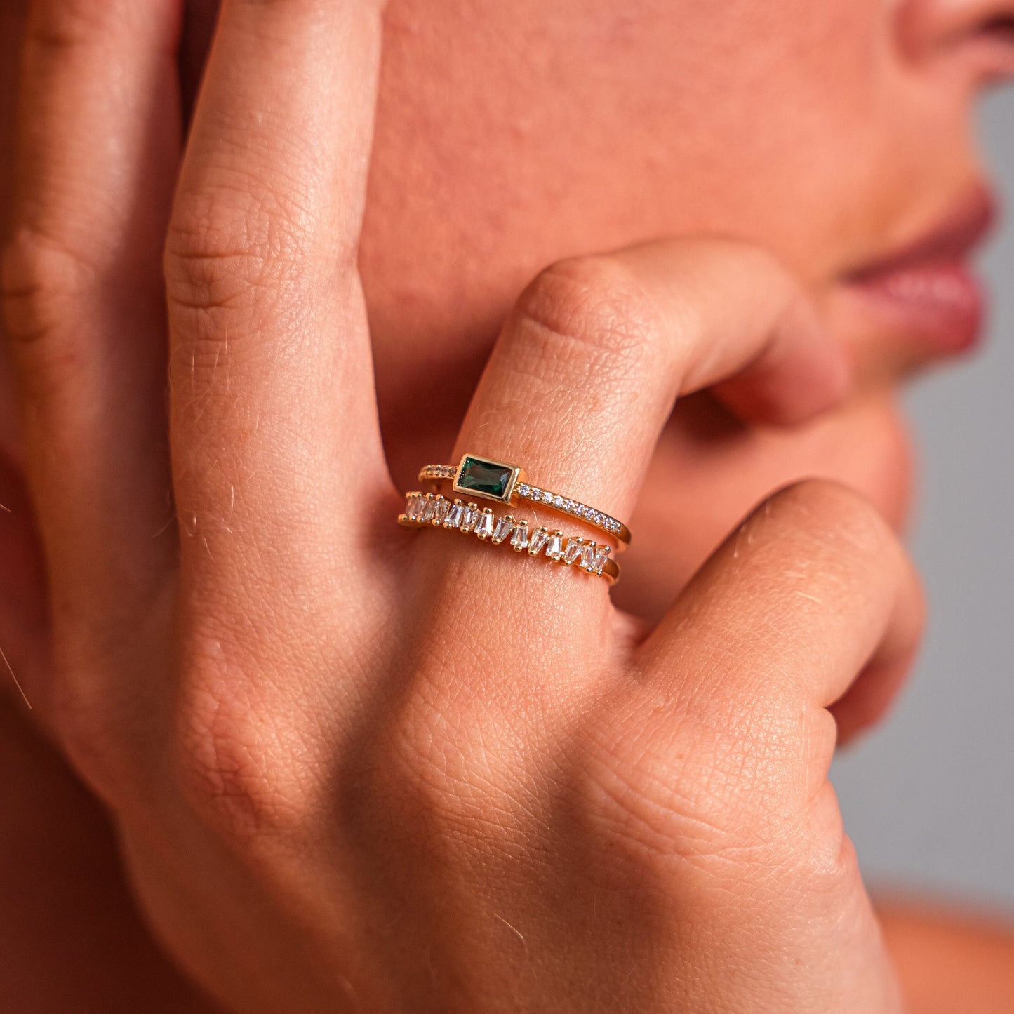 Meya Emerald Gemstone Ring