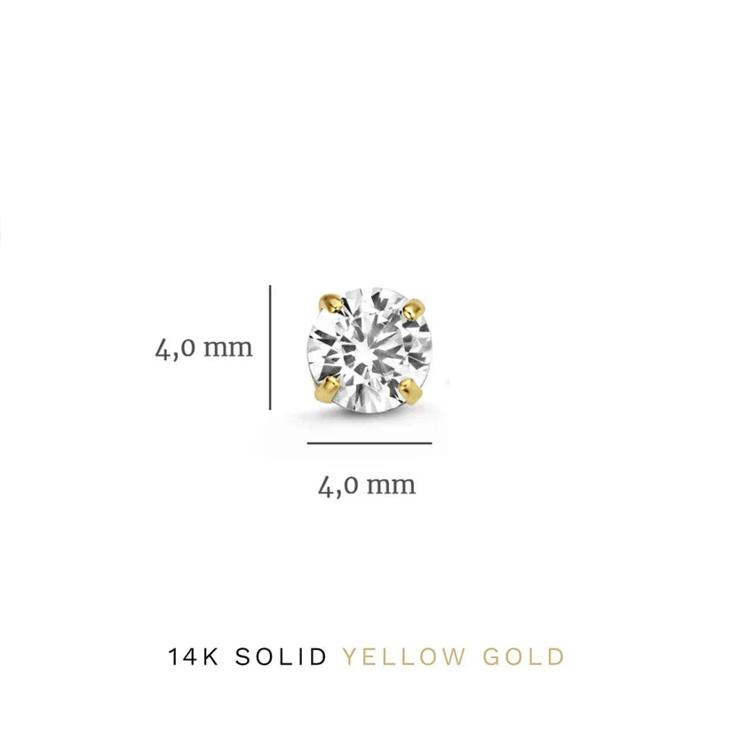 Sleek Gold Diamond Earring set