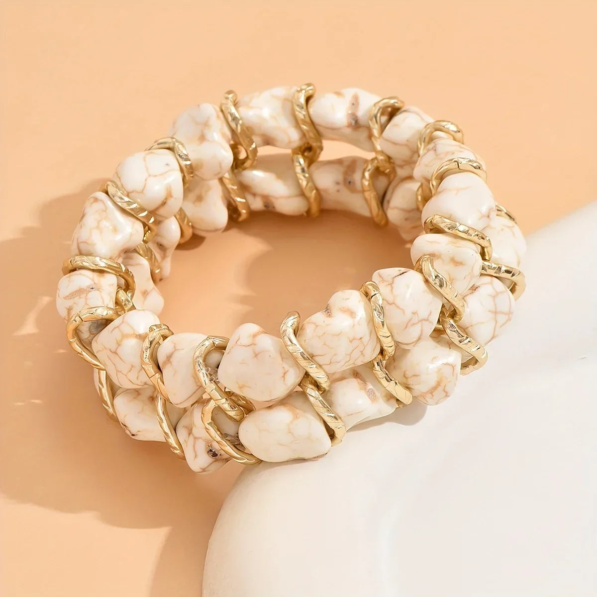 Elegant Turquoise Gold Bracelet
