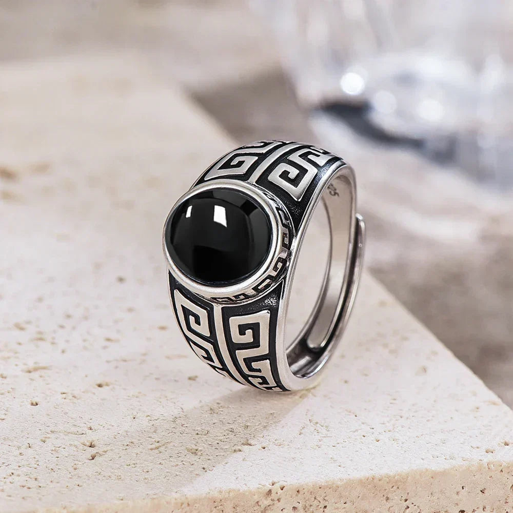 Sophisticated Tiger Eye Silver Ring