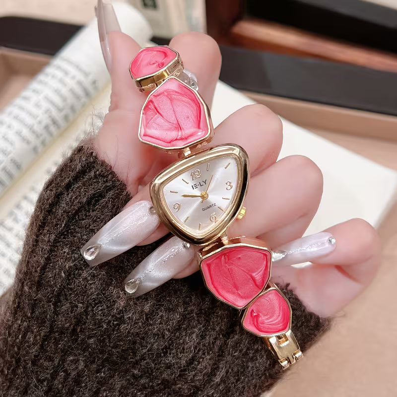 Turquoise Stone Gold Bracelet Watch