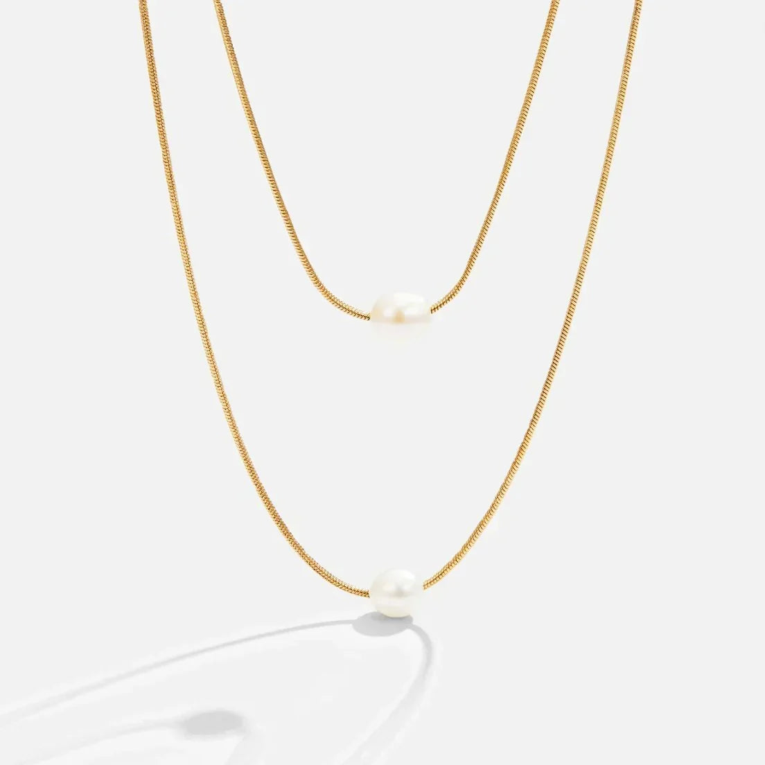 Sophisticated Layered Pearl Necklace