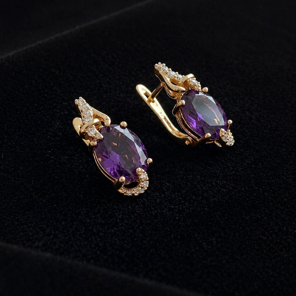 Elegant Rose Gold Drop Earrings